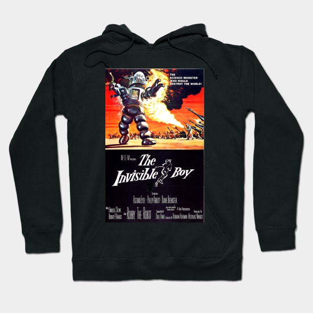 Classic Science Fiction Movie Poster - The Invisible Boy Hoodie by Starbase79